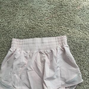 Lululemon Athletica Pink milkshake hotty hot shorts